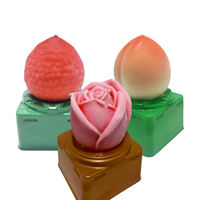 Aziatische voeding citroen lychee perzik druif mango appel fruit ijs 3D 75g*12 stuks Chinese exotische chocolade ijslolly diepvriesopslag