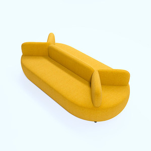Dans l'école hôtelière, des canapés sont disposés en rangée pour 4 à 6 personnes, situés dans la salle d'attente près de la bibliothèque. - Product Image 1