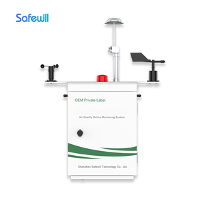Système de surveillance environnementale Safewill : température, humidité, vitesse du vent, PM2.5, surveillance de la poussière, 4G LTE, IP54, données cloud - Product Image 2