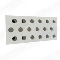 Produits en fibres céramiques blanches pures AL2O3+SIO2, 610 mm, 1220 mm, 128 kg/m³, 20 mm, isolation en fibres céramiques