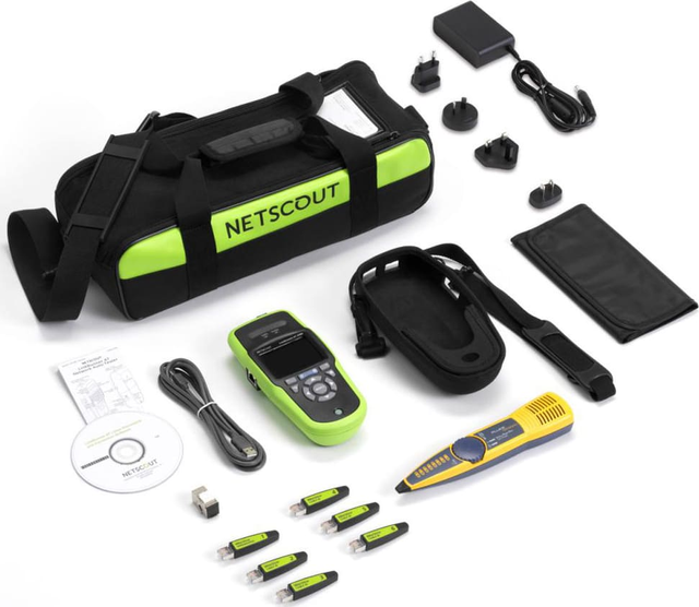 NETSCOUT TinkRunner 2000 KIT Smart Auto Network Tester LinkRunner G2 Android-based Copper Fiber Autotester SFP Adapter Ports