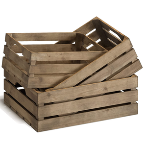 2023 new arrivals Hot Sale Gift Customized Home Decor Rustic Wood Crates Pallet Large Wood Crate wooden crates