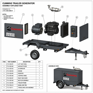 Groupe électrogène diesel marin ouvert 2026 OEM 75KW triphasé à moteur Cummins Perkins Yuchai Ricardo, faible consommation de carburant - Product Image 3