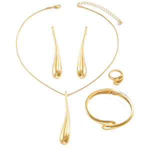 Juego de Joyería de Diseño de Lágrima Vintage de Aleación de Alta Calidad, Nuevo Diseño de Venta Caliente 2025, para Eventos y Bodas - Product Image 1