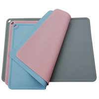 Tapis de table pour bébé imperméable, résistant à la chaleur, sans BPA, personnalisable, lavable, réutilisable, en silicone, pour enfants, 31x40cm