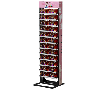 Kim Loại Sàn <span class=keywords><strong>Perspex</strong></span> Nail Polish Bán Buôn Tier Hiển Thị Giá Tủ Slots - Product Image 2