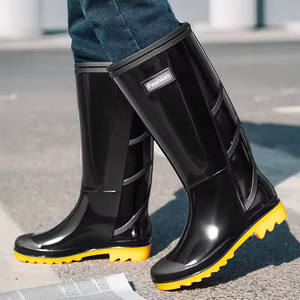 YL6054 Wholesale Fashion Knee-high Outdoor Safety Work PVC Waterproof <strong>Wellington</strong> Rain <strong>Boots</strong> <strong>Boots</strong> for <strong>Men</strong> - Product Image 4