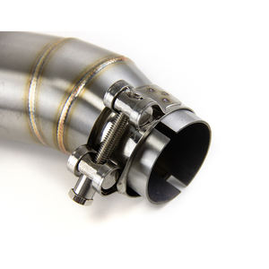 Deslizamiento para <span class=keywords><strong>Honda</strong></span> <span class=keywords><strong>CB300R</strong></span> 2013-2023 CBR300F Puntas de silenciador negras Tubo de escape medio - Product Image 4