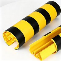 20 protections de colonne d'entrepôt en PVC robustes anti-âldonnement, diamètre 130 mm, pour rayonnages industriels, pare-chocs anti-collision