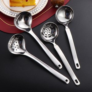 Cuillère à soupe en acier inoxydable 304, cuillère à égoutter suspendue, ustensile de cuisine, grand passoire domestique, cuillère à fondue pour restaurant - Product Image 2