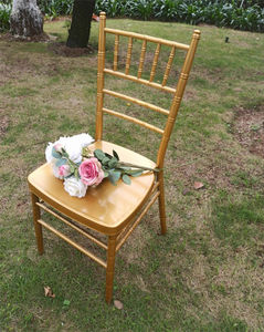 Silla Chiavari de oro moderna de lujo para bodas, banquetes reales, eventos al aire libre/apartamentos, hoteles elegantes de diseño de metal dorado King - Product Image 3