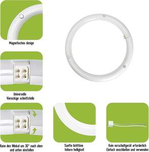 Reemplazo de tubo LED <span class=keywords><strong>fluorescente</strong></span> <span class=keywords><strong>circular</strong></span> de 9W/14W/20W para luces de techo (base G10q) barato de 2/2/2/3 - Product Image 2