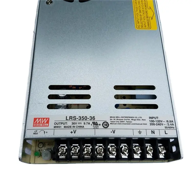 Original Mean Well smps LRS-350-36 sortie cc 350W 36V 9.7A profil bas systèmes de contrôle industriel compacts alimentation