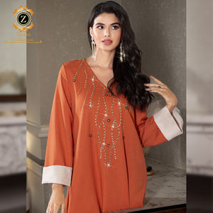 Jalabiya Zaynab de Libia, Túnica Emmes, Abaya de Alta Calidad, Nueva <span class=keywords><strong>Moda</strong></span> Árabe para Mujer, Últimos Diseños de Burka, Jalabiya de Libia - Product Image 2