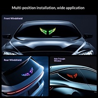Lumière d'ambiance automobile universelle 2026 Ailes d'ange dynamiques LED solaires décoratives générales Ailes colorées