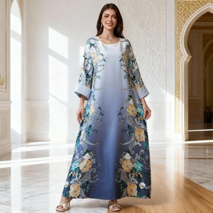 Robe de soirée élégante de luxe sur mesure de qualité supérieure, style longue abaya pour femmes musulmanes - Product Image 3