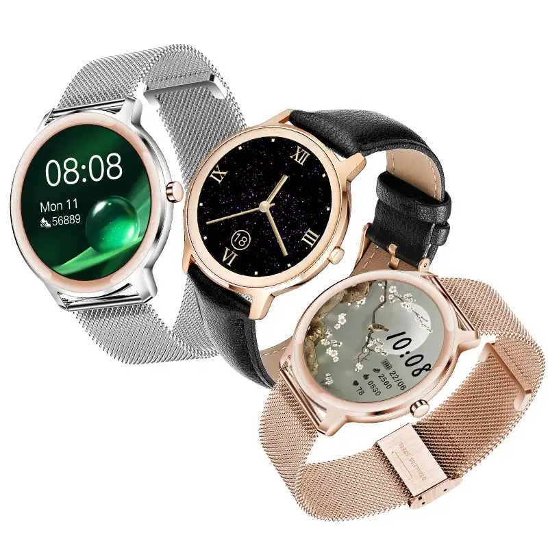 OEM Heart Rate Blood Pressure Monitors R18 Health Care Product BT5.0 Ladies Watches with Bracelets R18 Automatic Watches Mens