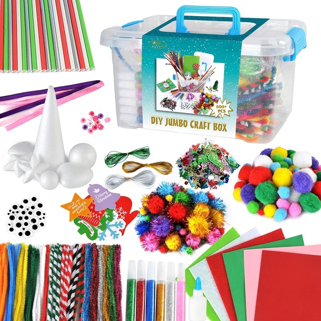 Bulk DIY Learning Activities Craft Kit in Reusable Carrying Box