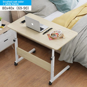 Scrivanie da tavolo pieghevoli per camera da letto con ruote regolabili tavolo per Computer portatile in altezza scrivania pieghevole per Laptop - Product Image 5