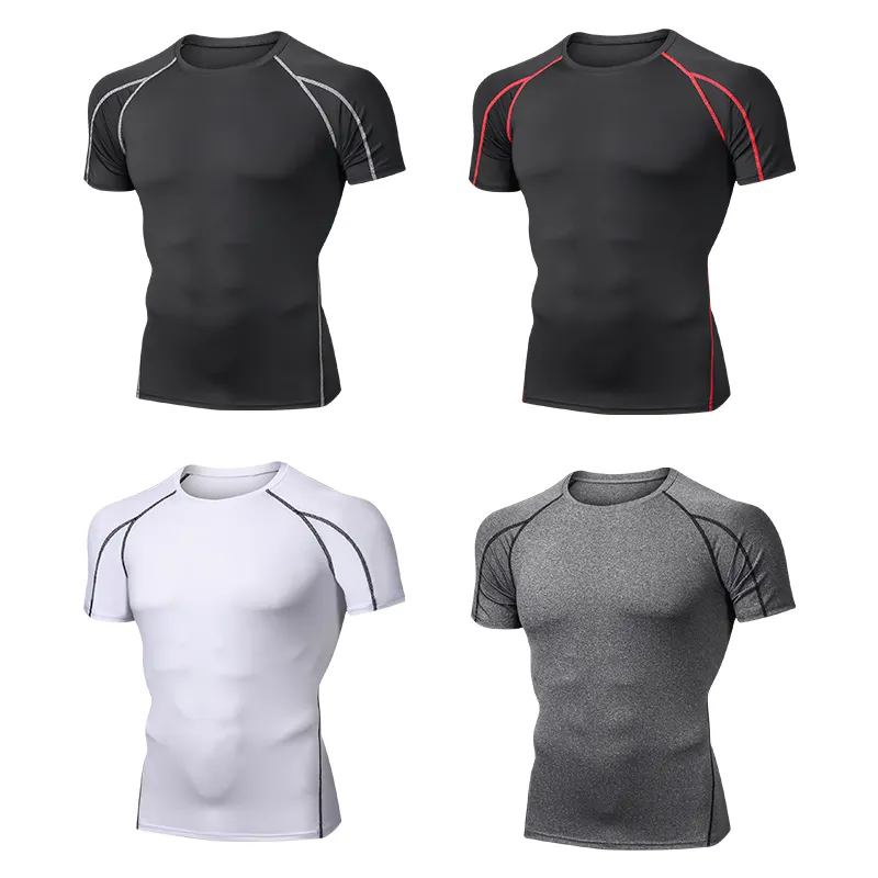 Promotion Blank T-Shirts Kurzarm Herren 100% Polyester Dryfit T-Shirts Fitness studio Sport Athletic Running Wear Herren T-Shirts