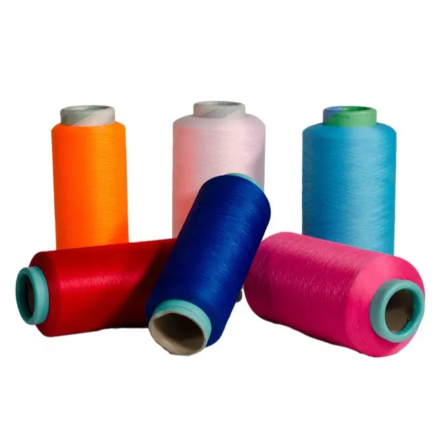 Fil couvert de spandex de polyester 40/100 pour le tissage