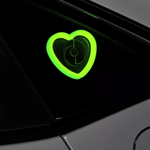 Lumière <span class=keywords><strong>d</strong></span>'ambiance <span class=keywords><strong>d</strong></span>écorative universelle en forme de cœur, contrôlée par application USB, à changement de couleur, pour fenêtre triangulaire de <span class=keywords><strong>voiture</strong></span> - Product Image 6