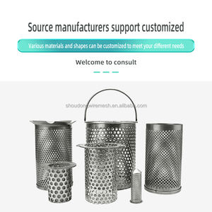 Özelleştirme SUS 304 316 paslanmaz çelik çift tek katmanlı delikli dokuma süzgeç sepet filtre - Product Image 6