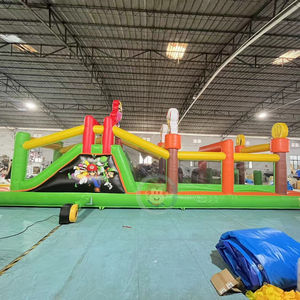 Parcours d'obstacles gonflable commercial à thème <span class=keywords><strong>Mario</strong></span>, avec toboggan - Product Image 3