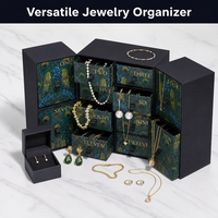 Boîte cadeau de luxe en carton avec tiroir pour cosmétiques, bijoux, bonbons, impression couleur personnalisée, 24 pièces, calendrier de l'avent de Noël 2026