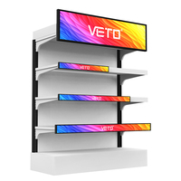 Écran d'affichage LED couleur pleine P2.5 GOB pour intérieur avec contrôle WIFI, écran publicitaire pour magasin avec cadre en acier inoxydable