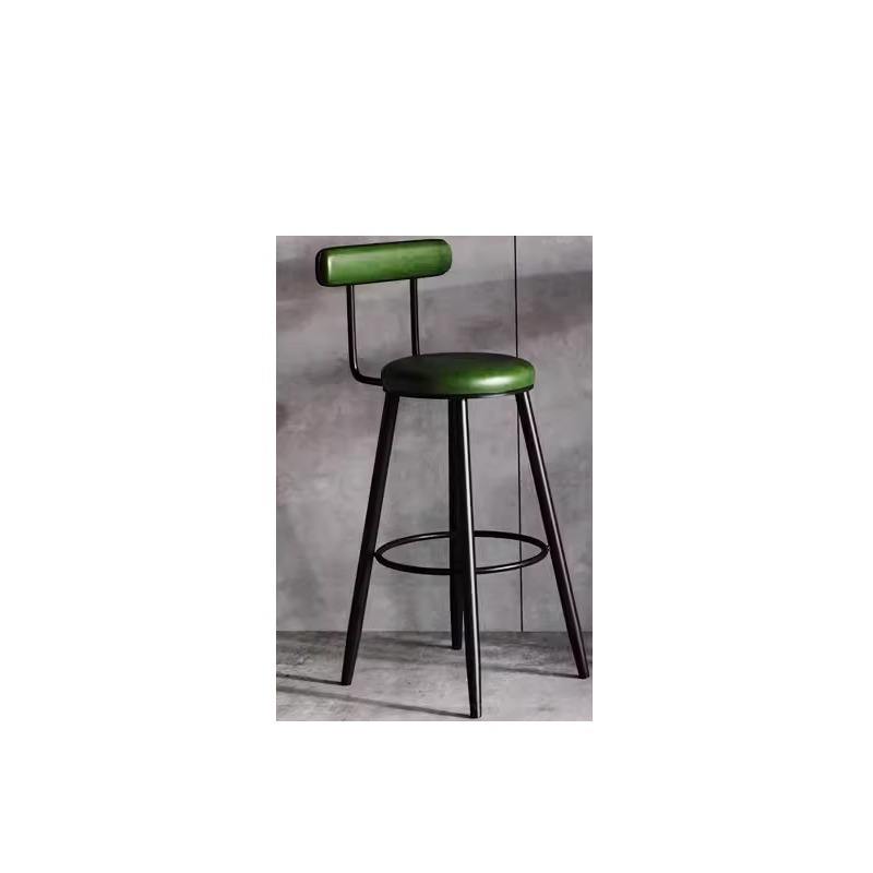 75cm hauteur assise cuir vert foncé