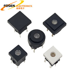 6 pines DIP 10*10 interruptor de botón Led momentáneo iluminado caja cuadrada juguetes para masticar mascotas Interruptor táctil para electrónica de consumo - Product Image 6