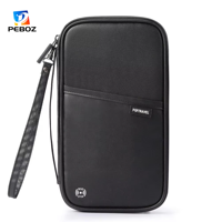 Protège-passeport de voyage d'affaires en cuir personnalisé avec logo, organiseur de documents de créateur