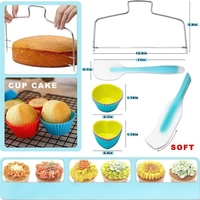 Ensemble de pâtisserie circulaire de 66 pièces : Plateau tournant pour gâteaux, douilles de décoration, poches à douille en TPU et spatules à beurre