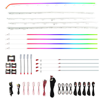 Kit d'éclairage ambiant dynamique contrôlé par application TMPRO pour BMW X3 G01 X4 G02 2018-2024, kit LED 64 couleurs, synchronisation musicale, décoration intérieure de voiture