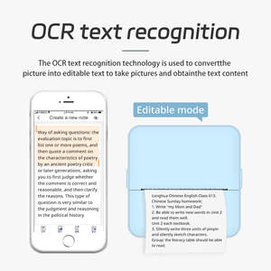 Wiederaufladbarer tragbarer mini-thermoetiketten-foto-aufkleber-drucker kleiner handgedruckter taschendrucker - Product Image 4