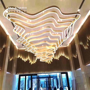 Đơn giản hiện đại siêu lớn sảnh khách sạn Đèn chùm cho bộ phận chiếu sáng Dự Án Lớn - Product Image 3