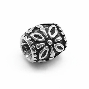 Cuentas cilíndricas de acero inoxidable yunnique de 3,0 mm para la fabricación de pulseras, cuentas espaciadoras, accesorios de joyería - Product Image 1