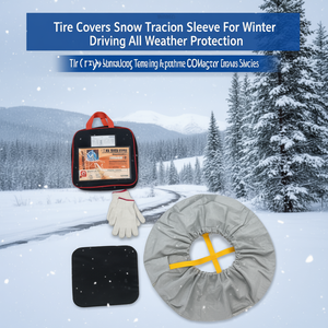 Housses de pneus ZCQR DECO, manchon de traction pour neige, matériau non tissé, imperméable, pour la conduite hivernale, protection contre toutes les intempéries - Product Image 3