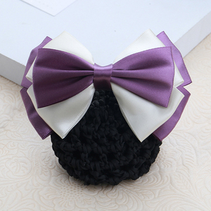Pinza de Pelo Profesional para Mujer, Venta al por Mayor, Lazo Grande, Red, Accesorios para el Cabello para Bancos, Hoteles, Hospitales, Enfermeras - Product Image 1