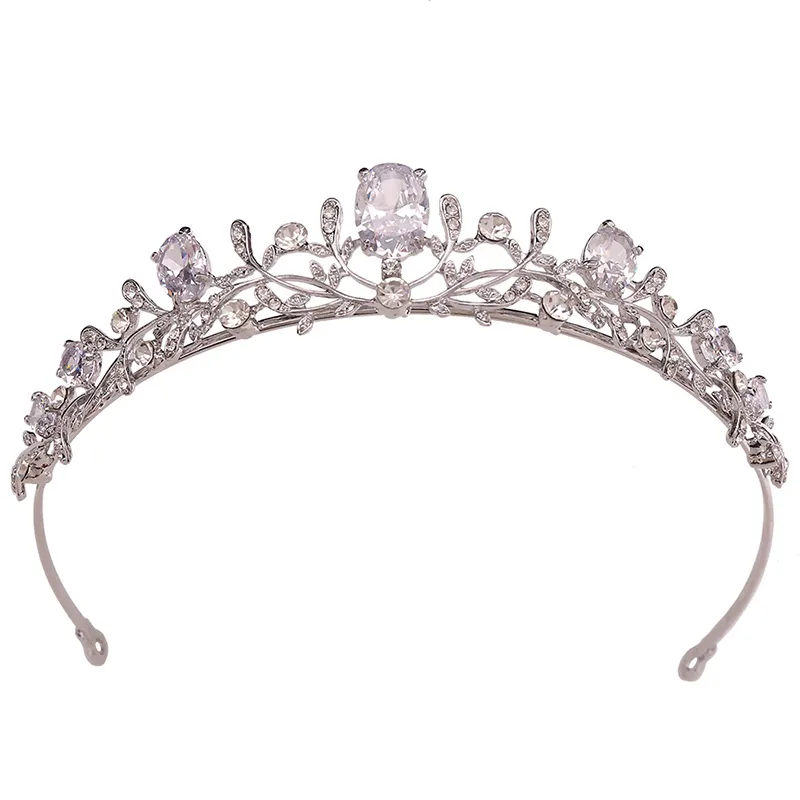 Diamant Sprankelende Schoonheidswedstrijd Kroon Elegantie Dikke Strass Tiara Kroon Voor Meisjes Kristal Bruiloft Kroon Voor Bruid Tiaras