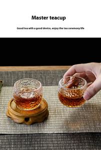 La tasse à thé en <span class=keywords><strong>verre</strong></span> épaississant résistant à la chaleur à grain marteau n'est pas une tasse à thé en <span class=keywords><strong>verre</strong></span> isolé à chaud - Product Image 5