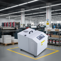 Humidificateur ultrasonique électrique à grande production de brume, usage domestique, commercial et extérieur, capacité 3-5L, contrôle par hygromètre, métal, garantie 1 an