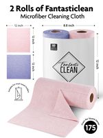 Lot de 30*2 torchons de cuisine ultra absorbants, modernes et écologiques, en microfibre lavable, en rouleau, à déchirer facilement