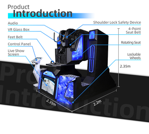 Trò Chơi Nhập Vai 9d Thương Mại Giá Xuất Xưởng Máy VR 360 720 Tàu Lượn Vr Thực Tế Ảo - Product Image 5