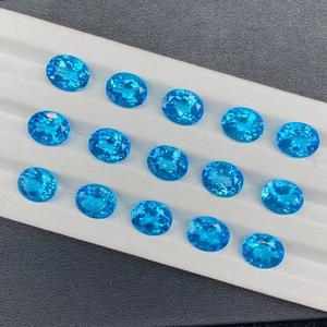 หินบุษราคัมดิบธรรมชาติ11x9mm ~ 20X15มม. เป็นรูปไข่อัญมณีหลวม - Product Image 4