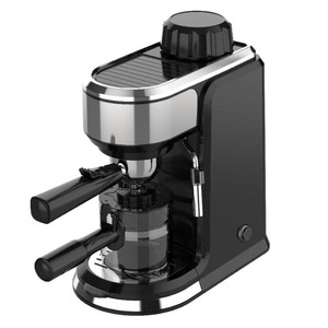 Machine à expresso, type vapeur, semi-automatique, électrique, 220V, norme européenne, acier inoxydable noir - Product Image 2