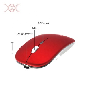 BT Dual chế độ Chuột quang mỏng mỏng Máy tính Chuột không dây có thể sạc lại Chuột USB Chuột - Product Image 2