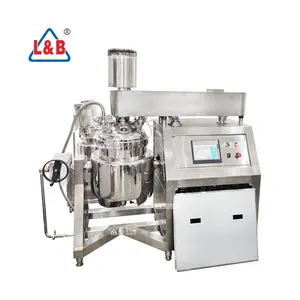 vacuum emulsifier mixer ointment liquid lotion cosmetic gel balm lotion making machine with agitator