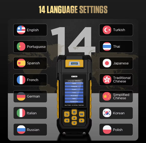 Yazıcı çoklu dil motosikletler ile Autool Bt760 12v 24v araba akü yükü test edicisi pil test cihazı - Product Image 4